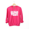 Beach Bum Palm Tree Graphic Sweatshirt